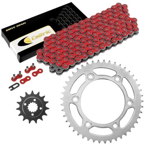 Red Drive Chain And Sprocket Kit for Honda XR650L 1993-2018