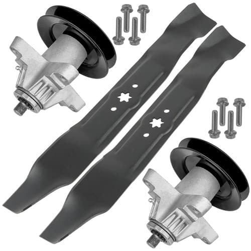 Deck Spindle w/ Pulley & Blade for 17AE2ACG004 RZT-42 918-04125 618-04126 42" 2x