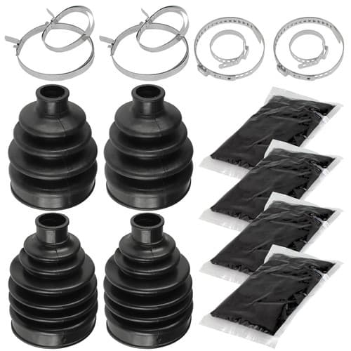 2 Rear Axle Inner Outer CV Boot Kit for Can-Am Outlander 400 4X4 EFI 2009-2012