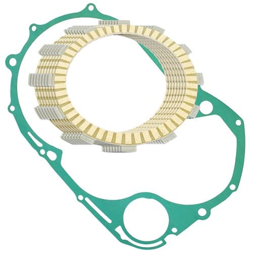 Clutch Friction Plates W/Gasket for Yamaha XVS1100A V-Star 1100 Classic 2000-09