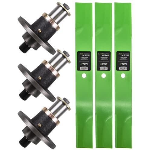 Spindle High Lift Blade for Hustler 60 Inch Deck Super Z Hustler Z Zero Turn
