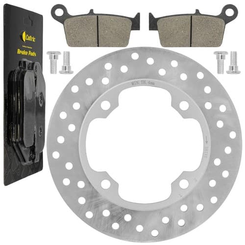 Rear Brake Disc Rotor W / Brake Pad and Disc Bolts Fits Honda XR650L 1993 - 2025