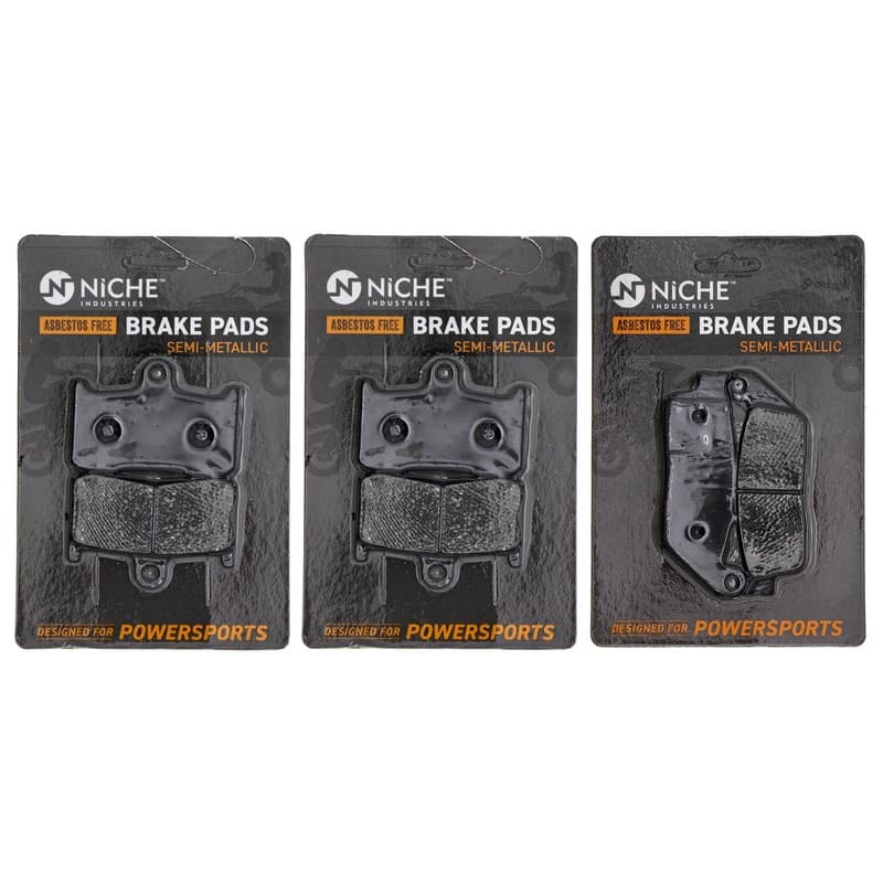 Brake Pad Set for Victory Cross Country Hammer Roads Front Rear Semi-Metallic