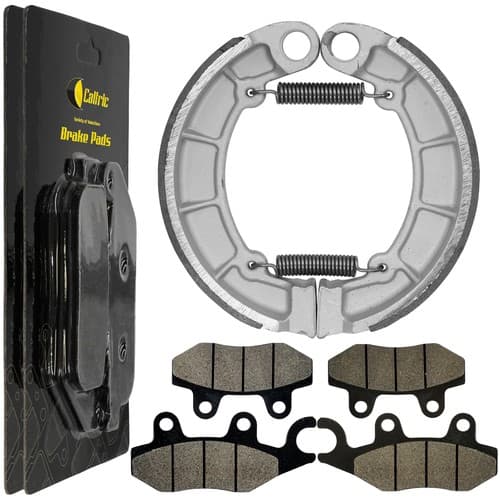 Front Brake Pads & Rear Shoes for Kawasaki KLF400 Bayou 400 4X4 1993-1999