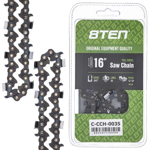 Full Chisel Chainsaw Chain 16 Inch .043 3/8 LP 55DL for Stihl MS 170 180 200