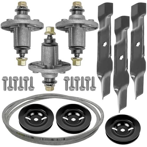 Deck Spindle Blade Belt Pulley Kit For John Deere LA130 LA140 LA145 LA155 LA165