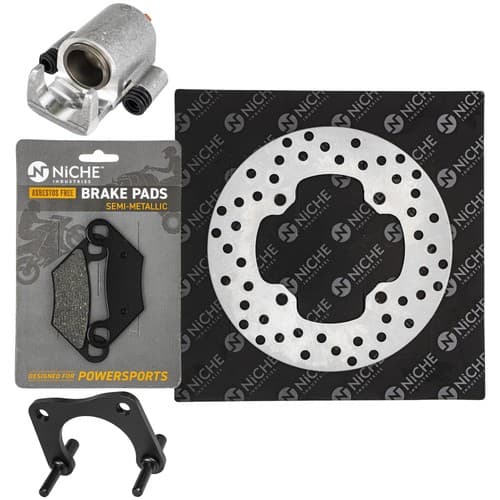NICHE Rear Right Brake Rotor Caliper Pad Set for Polaris Sportsman 400 5248250
