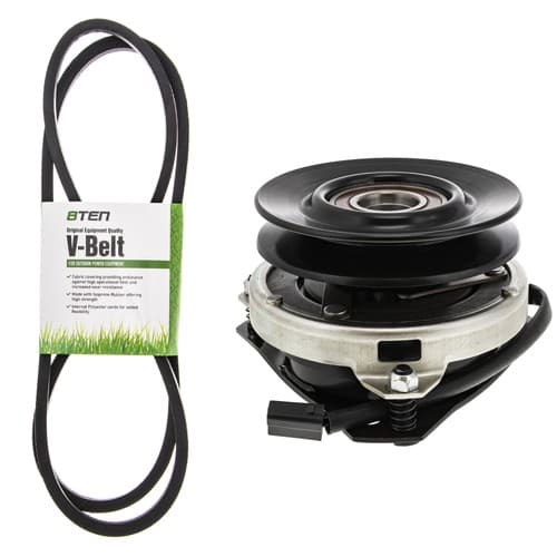 Electric PTO Clutch & Belt Kit for Husqvarna YTH180 YT180 YTHK180 HCYTHK180A