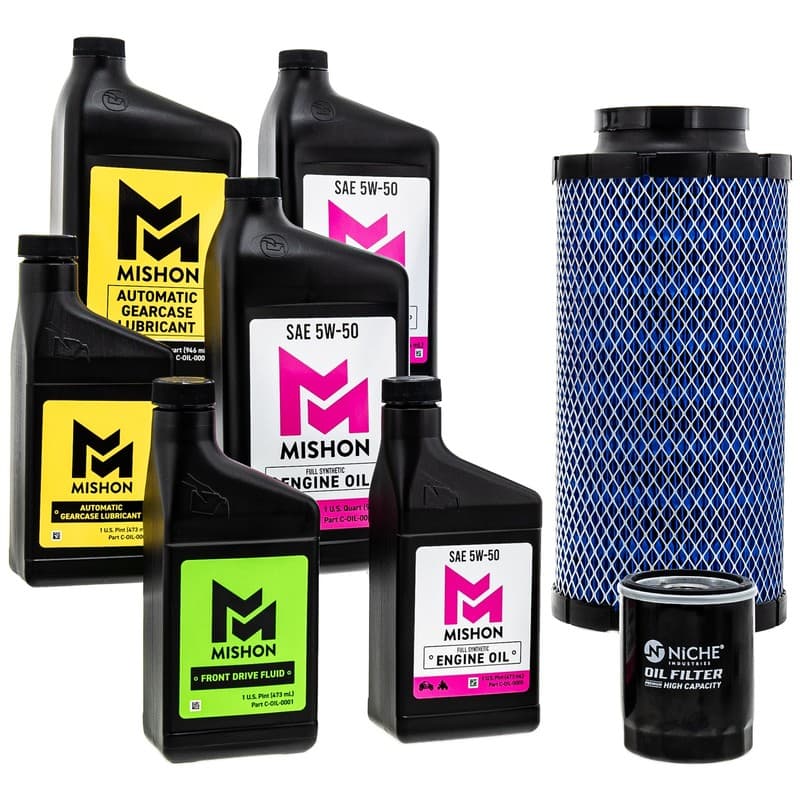 MISHON Full Service Engine Oil Change Kit for Polaris RZR XP 1000 UTV 2014-2023