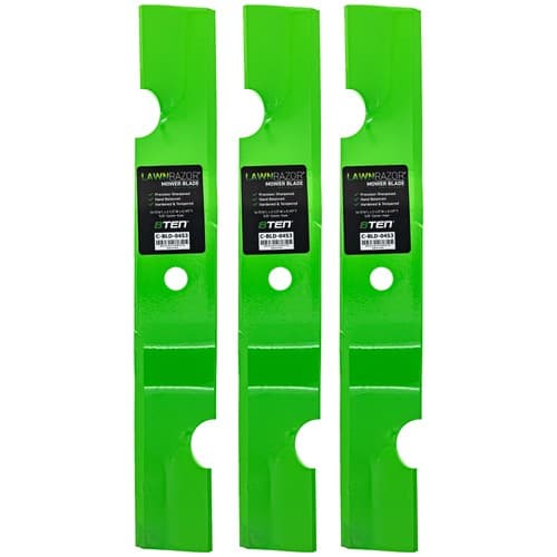 LawnRAZOR Blade for John Deere Quik Trak 48-Inch Deck TCU34166 High Lift 3 Pack