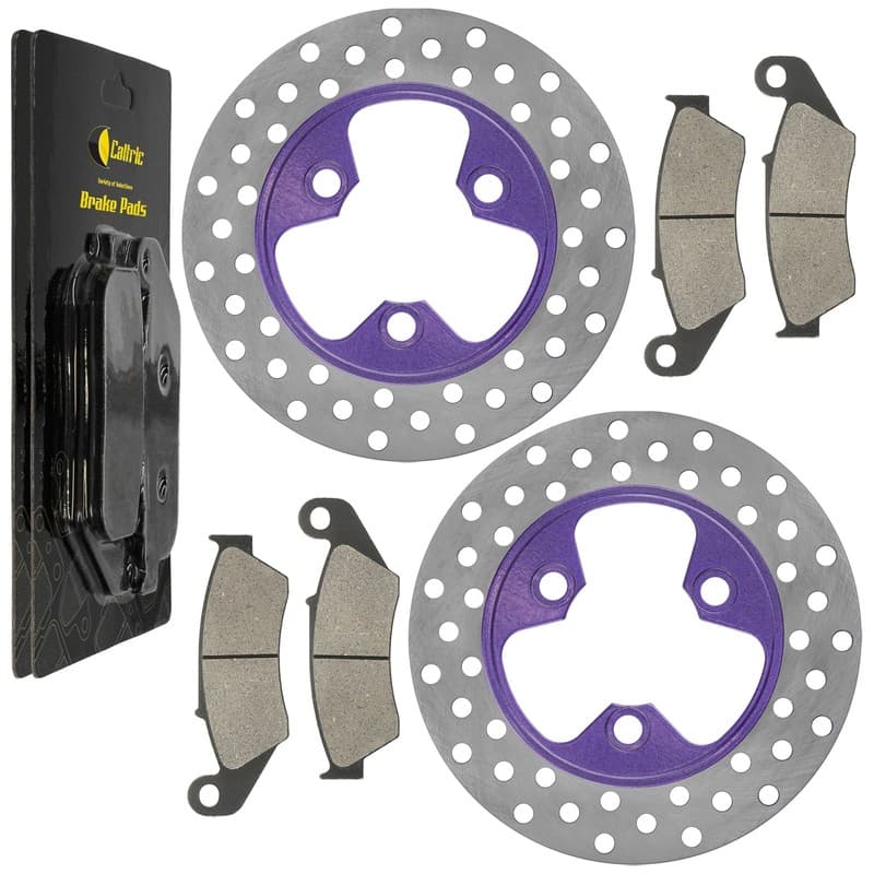 Front Left Right Brake Disc Rotor w/ Pads for Honda TRX700XX 2x4 2008 2009