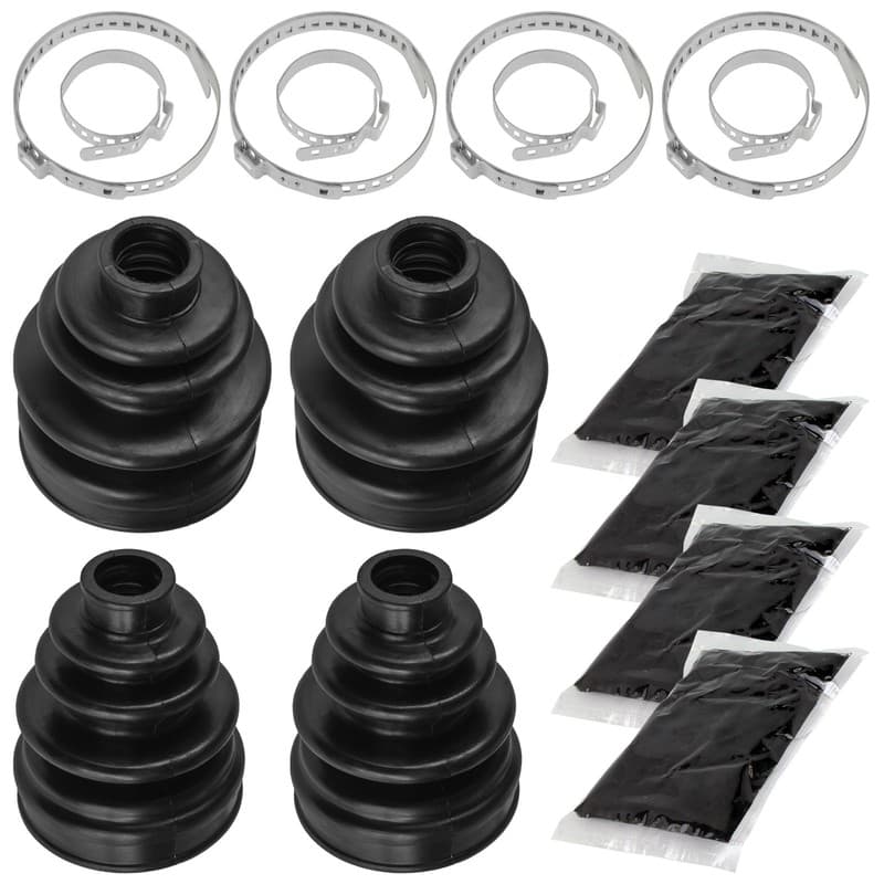 2 Rear Axle Inner Outer CV Boot Kit for Yamaha Grizzly 660 YFM660F 4X4 2002-2008