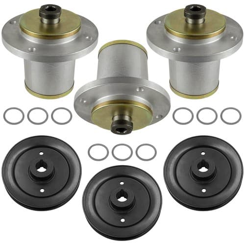 Deck Spindle & Pulley for Husqvarna BZ6127 BZ6134 BZ7234 61" 72" 539107408