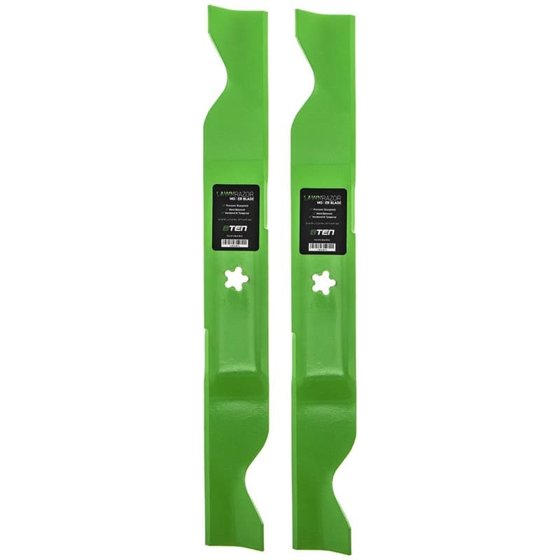 LawnRAZOR Notched High Lift Blade Set Husqvarna RZ4623 YTH22V46 RZ5424 2-Pack
