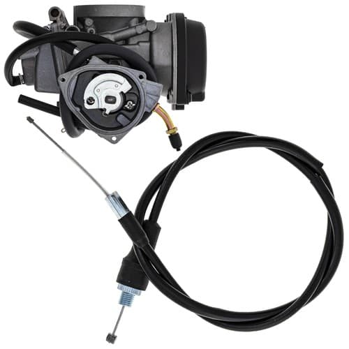 NICHE Carburetor Throttle Cable Kit for Yamaha Raptor 350 YFM350 5YT-14901-00-00