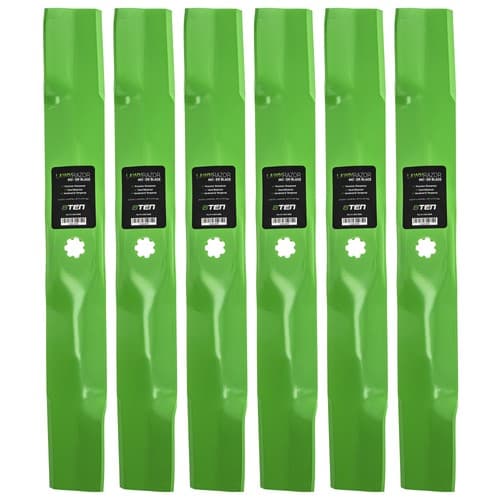 LawnRAZOR High Lift Blade for John Deere D110 LA105 125 D100 LA115 D130 6-Pack