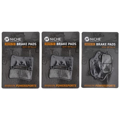 NICHE Brake Pad Set for Honda CBR1000RR CBR600RR Front Rear Semi-Metallic