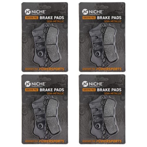 NICHE Brake Pad for Honda Stateline 1300 Fury Front Rear Semi-Metallic 4 Pack