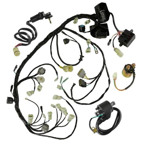 Wiring Harness Switch Key Coil Starter Relay for Honda Rincon 650 TRX650FA 03-05