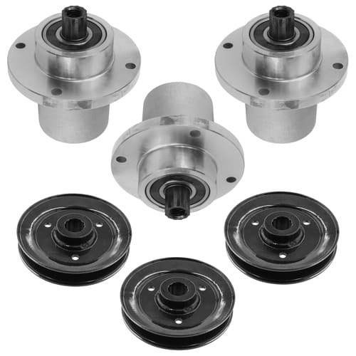783506 786889 54" Deck Spindle & Pulley for Hustler FasTrak SD / Z4 / Trimstar