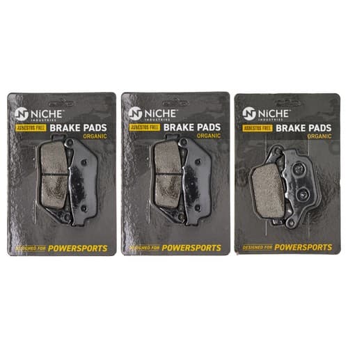 NICHE Brake Pad Set for Triumph Tiger 800 T2020602 T2020377 Front Rear Organic