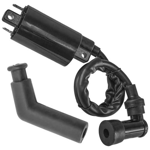 Caltric Ignition Coil w/ Spark Plug Cap For Yamaha Raptor 700 YFM700 2006-2018