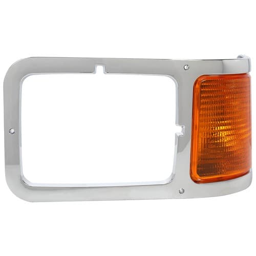 Headlight Bezel Trim Left Driver W/ Corner Light Bulb For Ford F650 F750 00-15