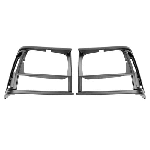 Black Headlight Door Bezel Trim For Jeep Cherokee Sport 1991-1996 Comanche 91-92