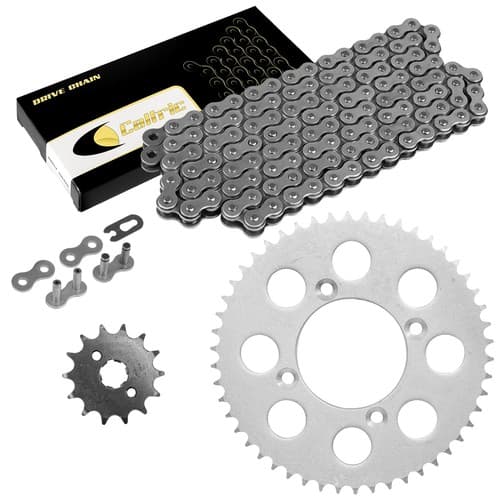 Drive Chain & Sprockets Kit for Honda XR100R 1985-2003 / CRF100F 2004-2013