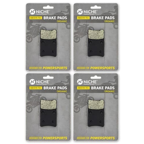 NICHE Brake Pad Set for Honda CRF1000L Goldwing 1800 F6B Parking Organic 4 Pack