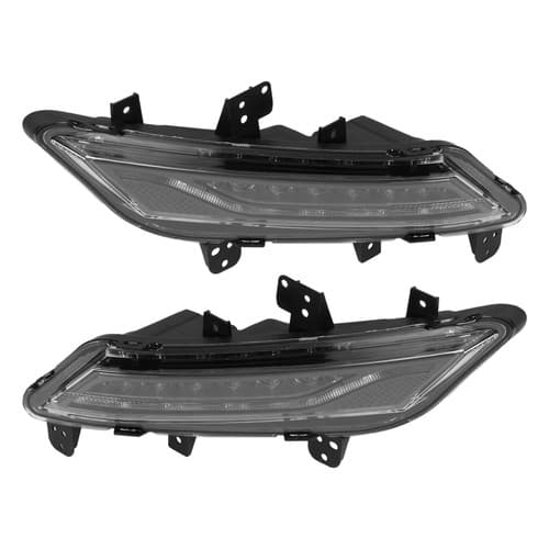 Driver & Passenger Side LED Fog Light Lamp Assembly Fit For Lincoln MKZ 13-16