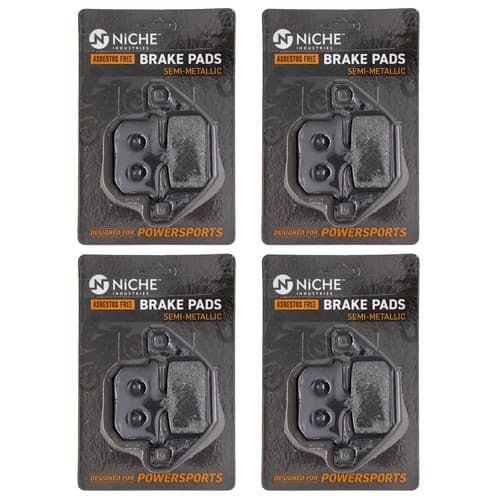 Brake Pad Set for Kawasaki Vulcan 1500 750 500 Front Rear Semi-Metallic 4 Pack