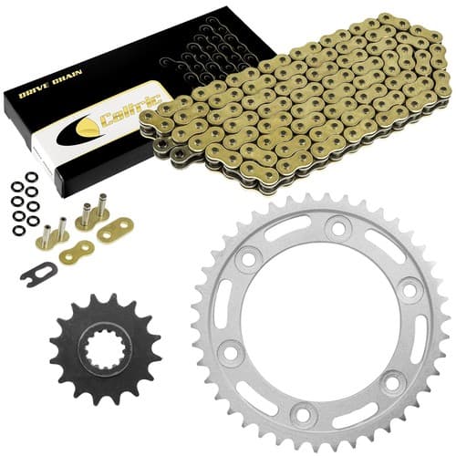 Gold O-Ring Drive Chain & Sprockets for Honda CBR900RR Fireblade Sc44/50 00-03