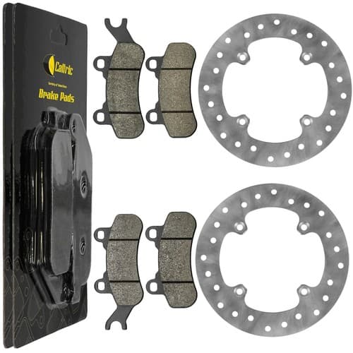 Front Brake Disc Rotor w/ Brake Pads for Can-Am Maverick Trail 1000 EFI 2018-25