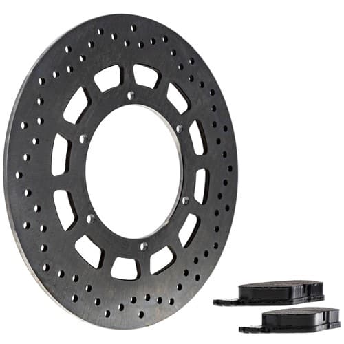 NICHE Rear Right Brake Pad Rotor Kit for Yamaha 5C7-2582W-00-00 Semi Metallic