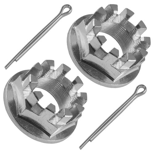 Set of 2 Rear Axle Nuts W/Pin For Honda TRX500Tm TRX 500Tm Foreman 500 2X4 05-06