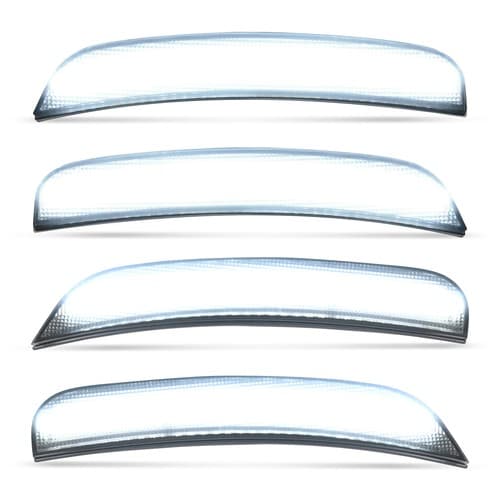 4PC For Chrysler 300 2015-2023 Front Rear Smoke LED Bumper Side Marker Lights