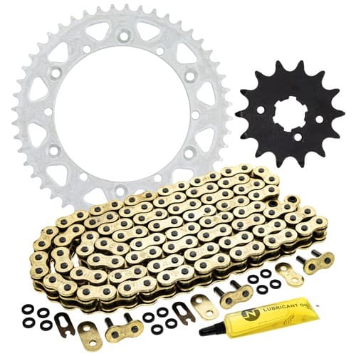 Sprocket Chain Set for Yamaha YZ250 YZ400 14/48 Tooth 520 X-Ring Front Rear Kit