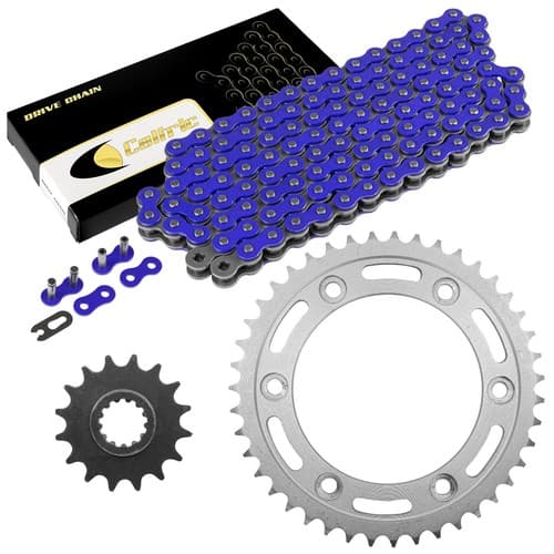 Drive Chain & Sprockets Kit for Honda CBR929RR CBR954RR Fire Blade 00-03 Blue