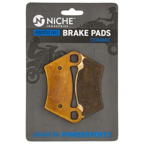 Brake Pad Set for Polaris 2202413 2202097 1910514 Front Rear Ceramic Ranger