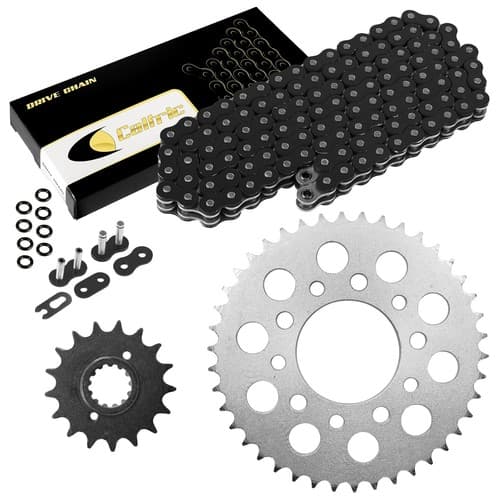 Black O-Ring Drive Chain & Sprockets Kit for Honda CBR1000F Hurricane 1989-1995