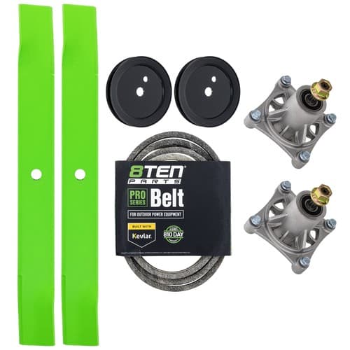 8TEN Blade Spindle Belt Kit for Hustler Raptor EX 42-Inch 603992 604214 603987