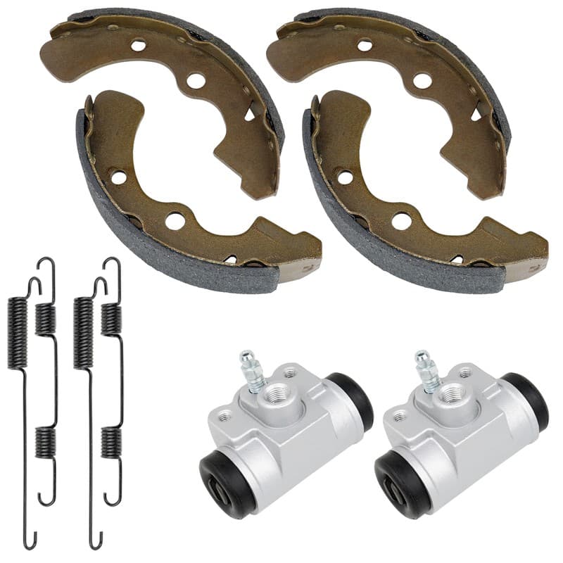2 Front Brake Shoes And Cylinder For Kawasaki Mule 1000 KAF450B KAF450 B 1994-97