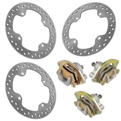 Left Front Brake Disc & Caliper For Polaris 5250205 1911150 1911151 1911063