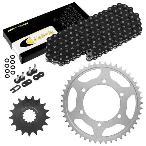 Black O-Ring Drive Chain & Sprockets Kit for Yamaha R1 YZF-R1 2009-2014