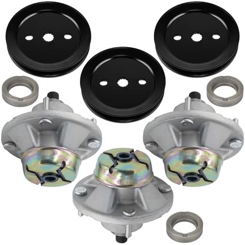 3 Spindle Assy. W/Pulley 48" For John Deere X520 X530 X534 X540 X590 X710 X730