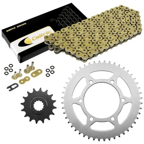 Golden O-Ring Drive Chain & Sprockets Kit for Yamaha R6 YZF-R6 2003 2004 2005