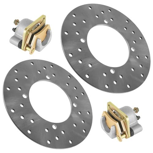 for Polaris Ranger Crew 570 2014 2015 2016 - 2021 Rear LH RH Brake Caliper Discs