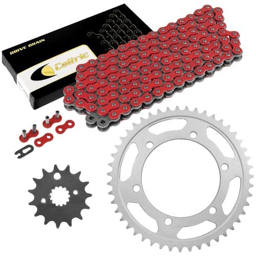 Red Drive Chain And Sprocket Kit for Yamaha YZF600R 1995-2007 530-Chain Type