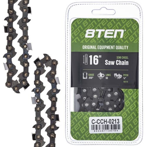 Semi Chisel Chainsaw Chain 16 Inch .050 3/8 60DL for Husqvarna Stihl Poulan